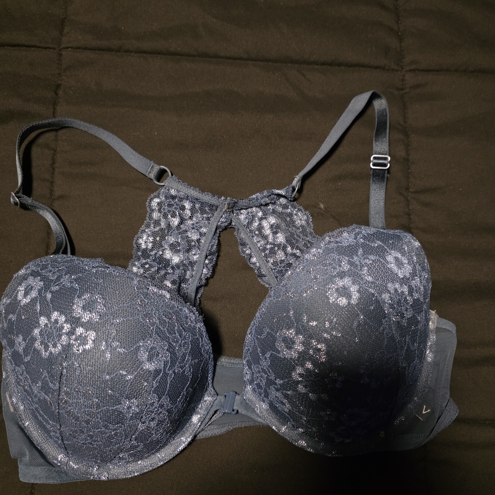 Victoria Secret Elegant Lace Women's Bra - Blue